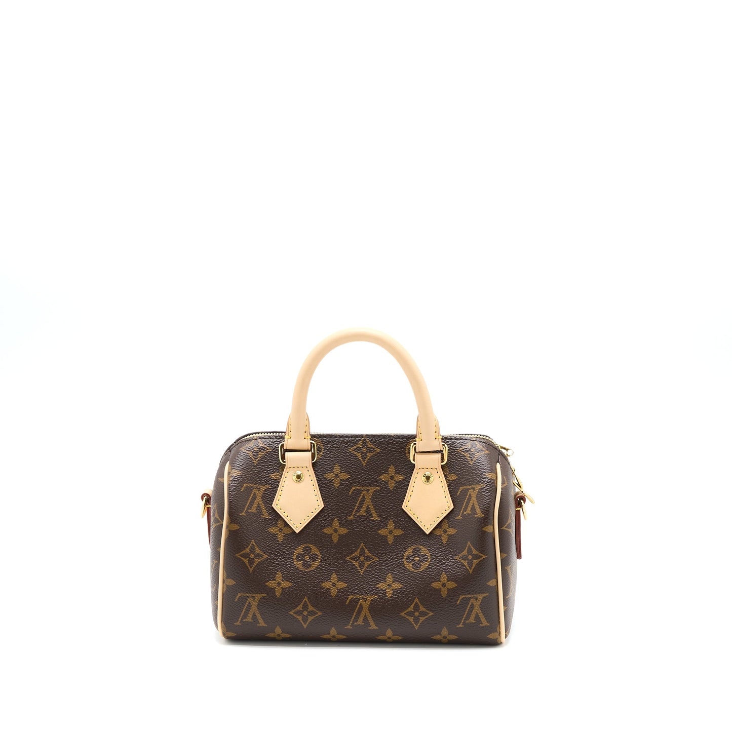 Louis Vuitton Speedy Bandouliere 20 Monogram Canvas Black Strap (New Version)