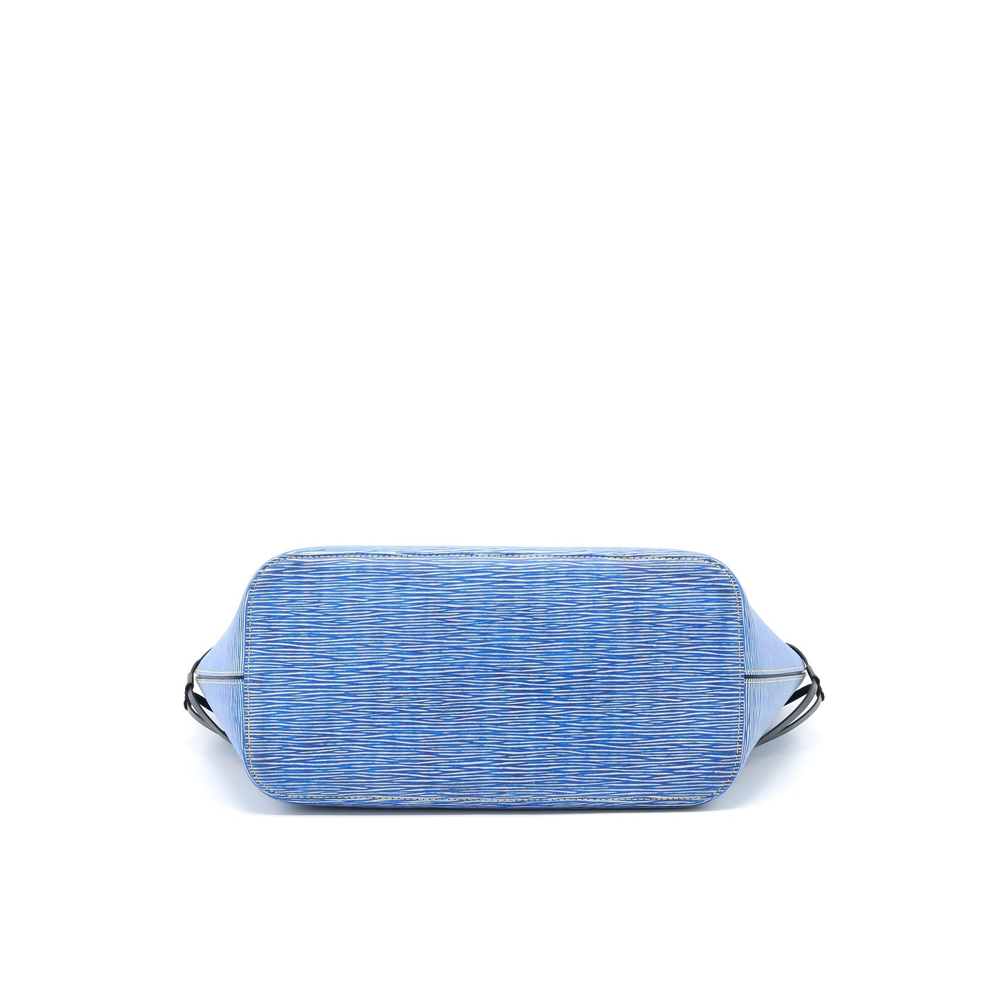 Louis Vuitton Neverfull Epi Blue Denim/Black