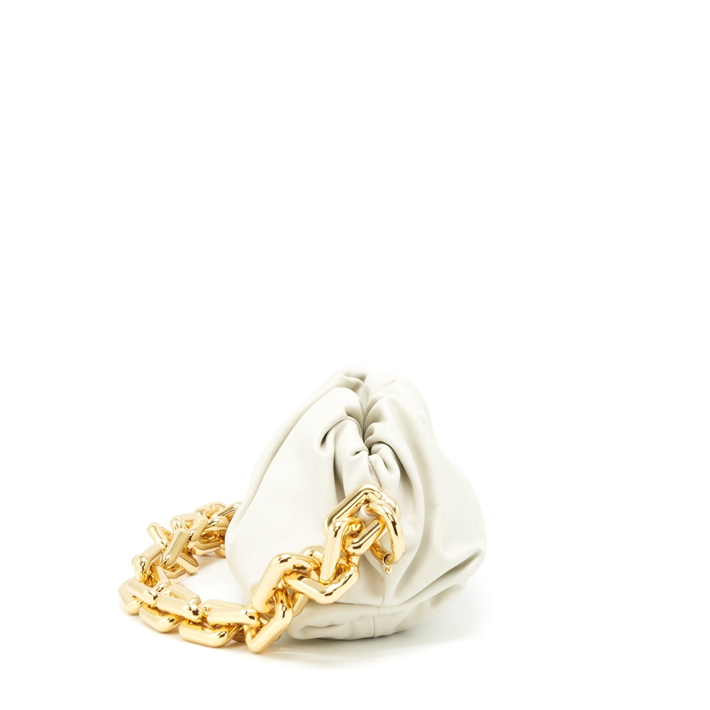 Bottega Veneta Chain Pouch Purse White