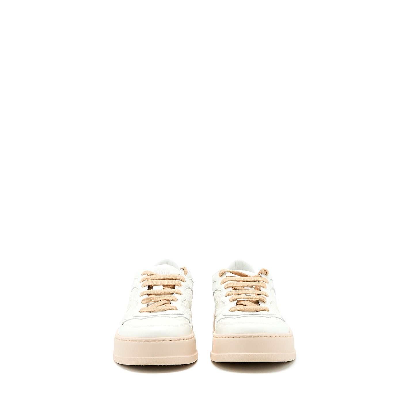 Gucci Size 36 Womenâs Embossed Sneaker White/Pink