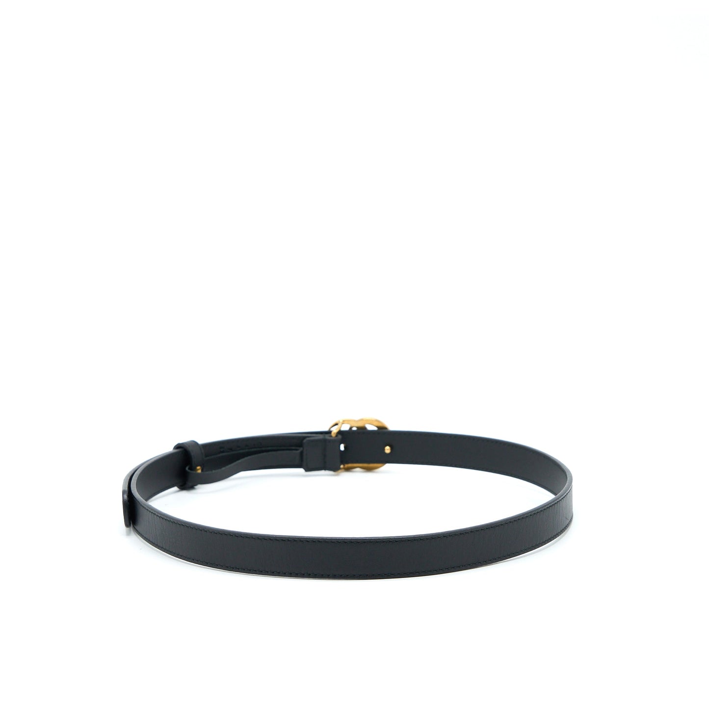 Gucci buckle Belt Calfskin Black Brushed