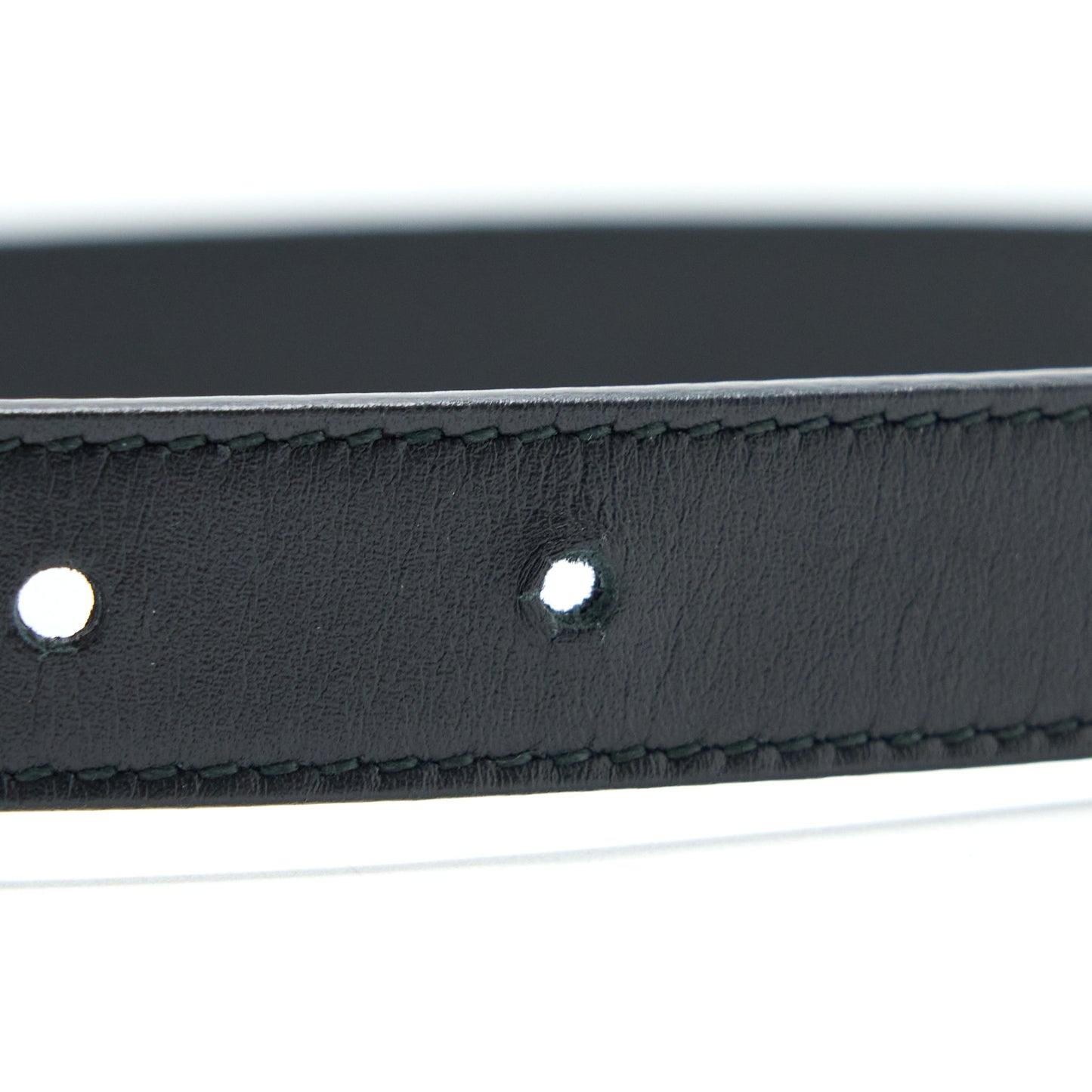 Gucci buckle Belt Calfskin Black Brushed