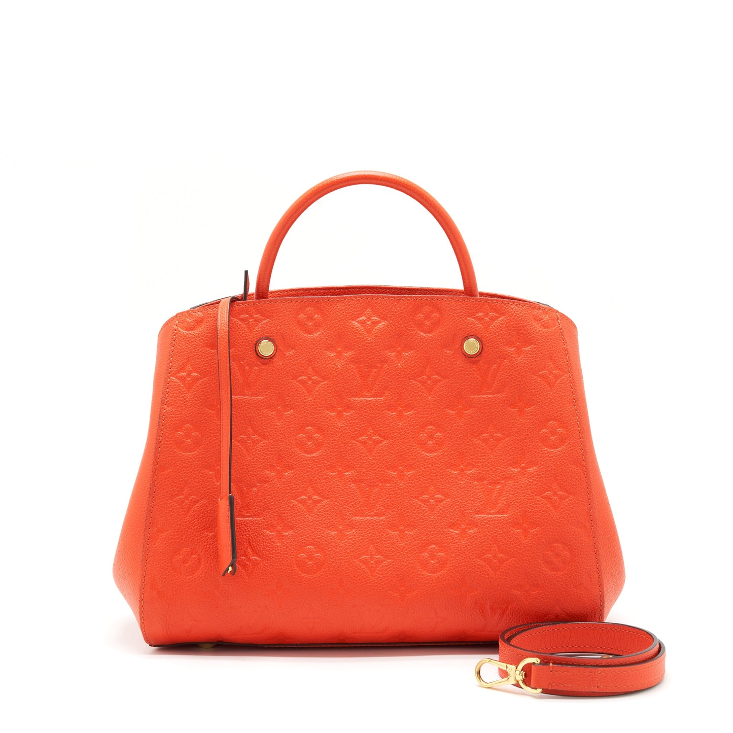 Louis Vuitton Montaigne Orange Monogram Empreinte Year 2015
