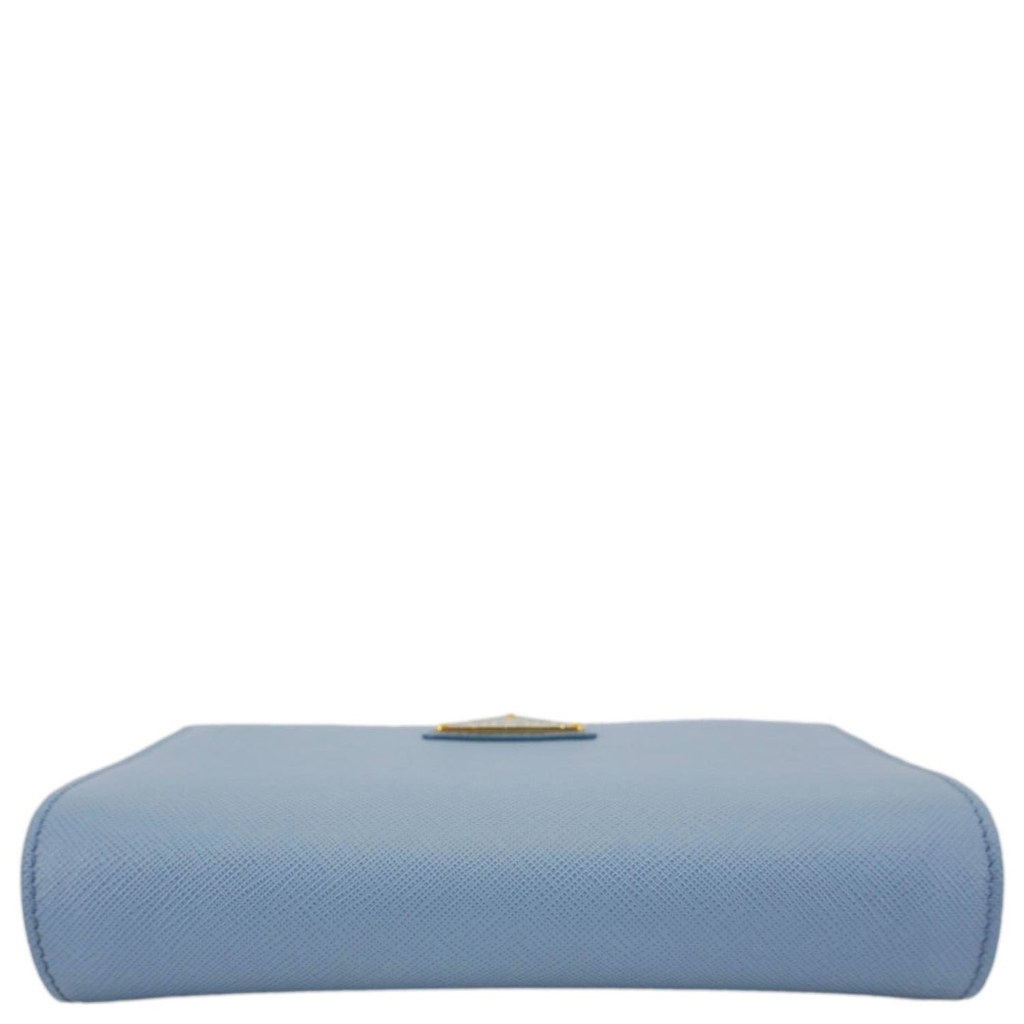 PRADA Bandoliera Saffiano Leather Chain Crossbody Bag Blue