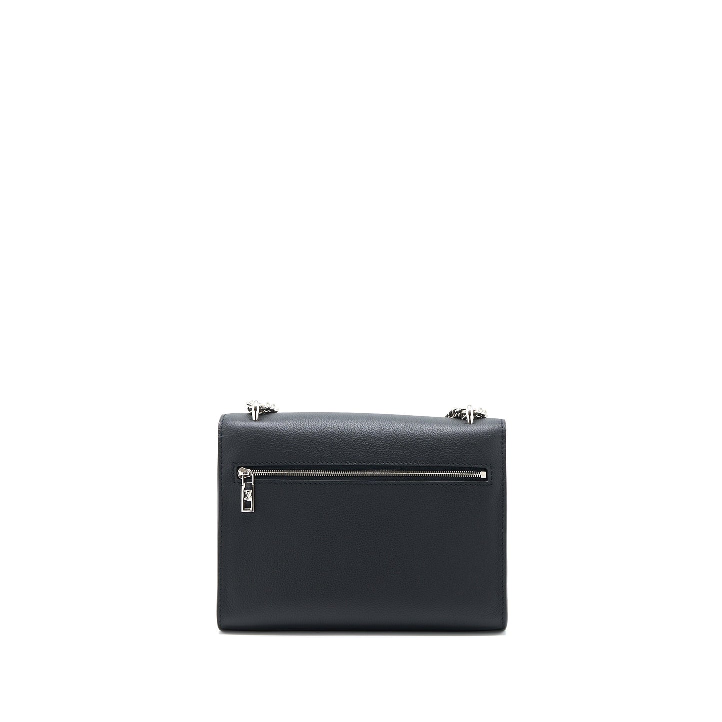 Louis Vuitton Mylockme Satchel Chain Purse Calfskin Black