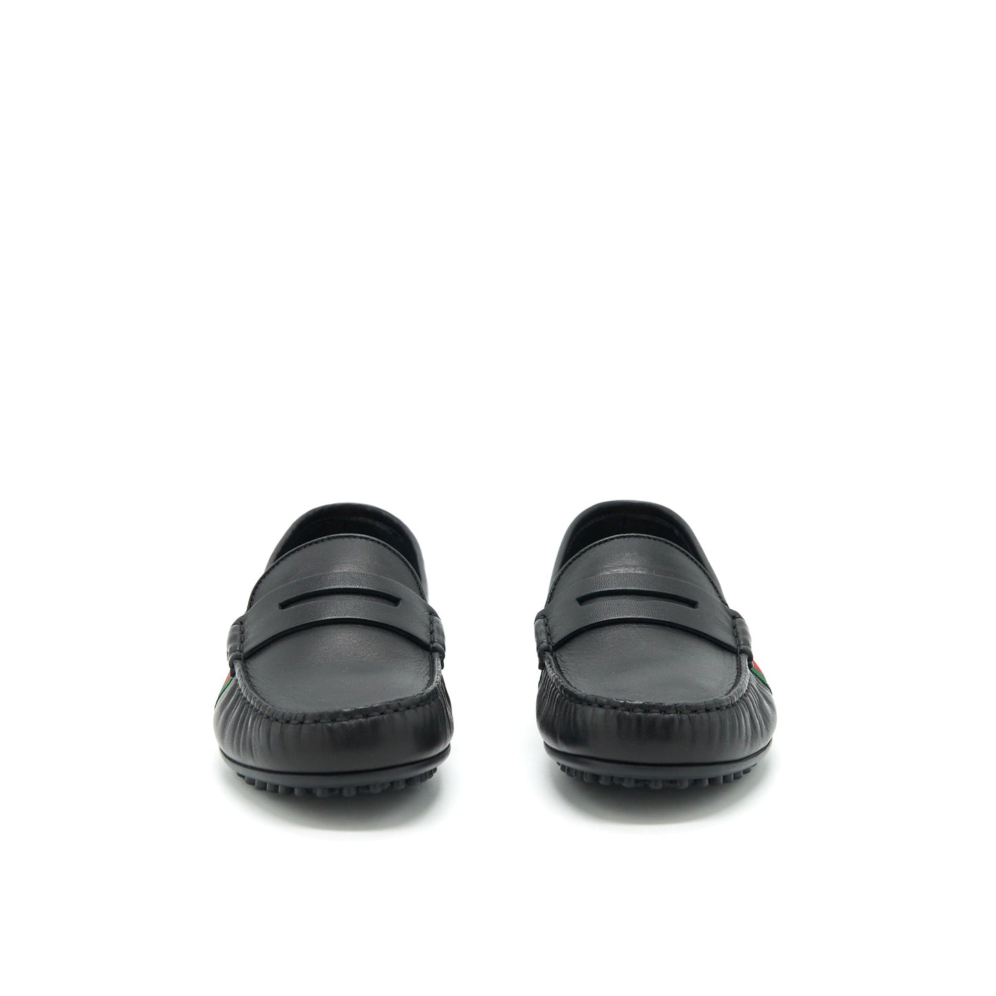 Gucci Size 5 Menâs Leather Loafer Black
