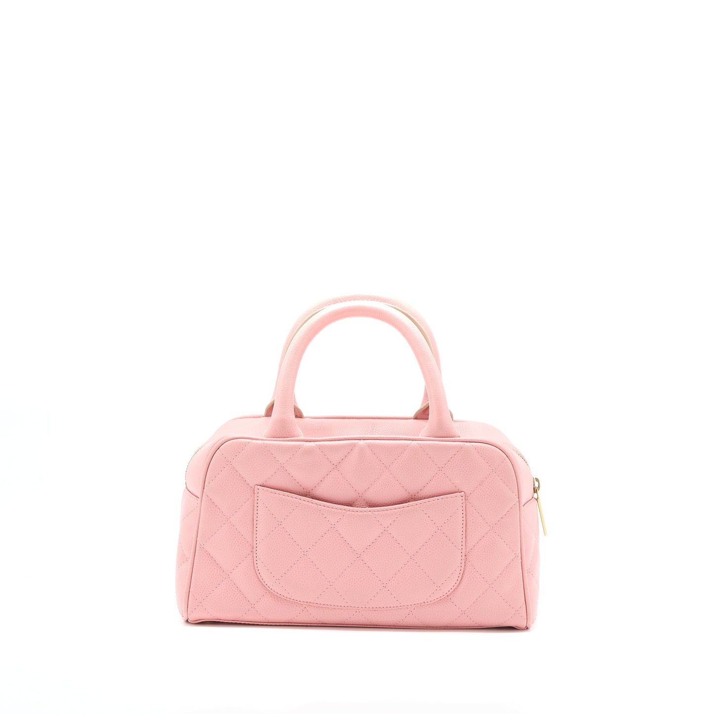Chanel Vintage Bowling Bag Caviar Light Pink LGHW
