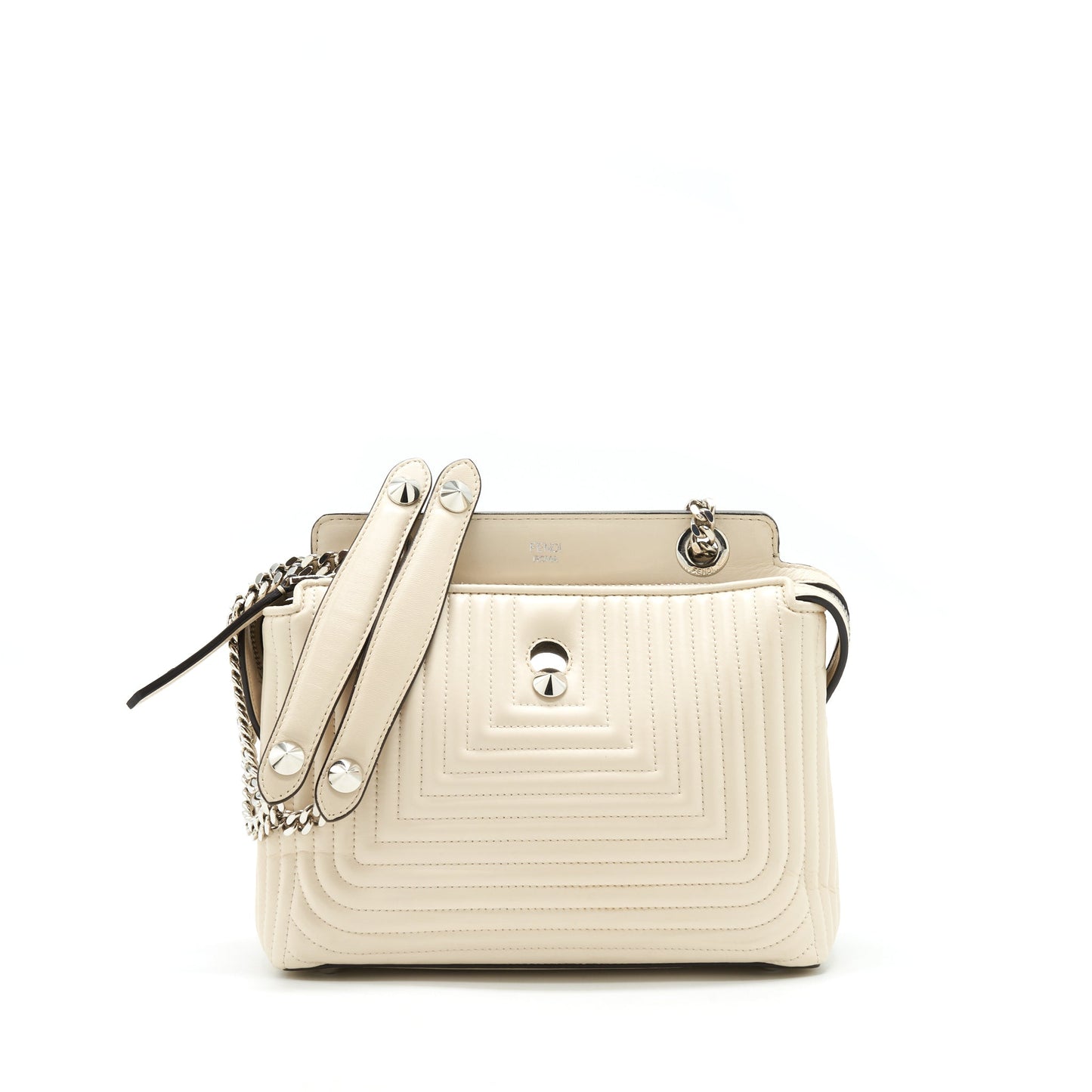 Fendi Dot Com Purse White