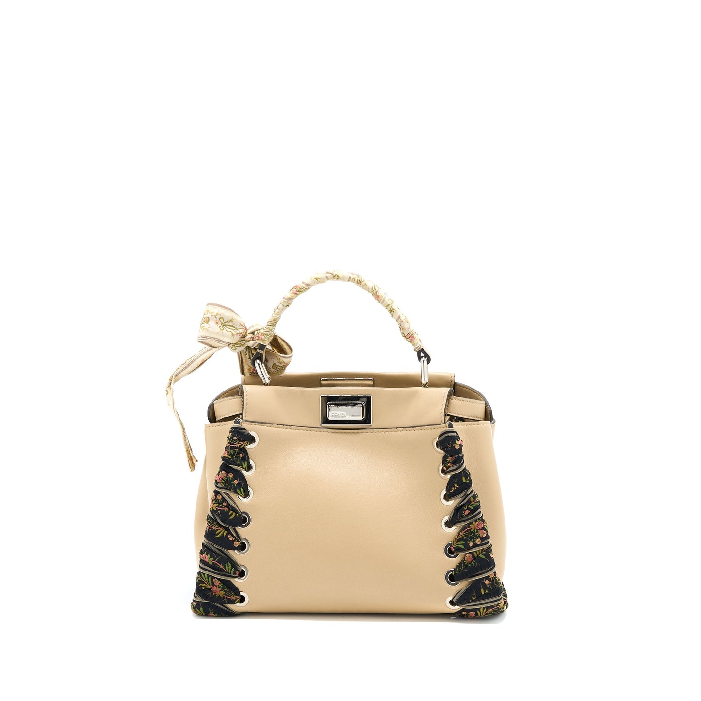 Fendi Mini Peekaboo Purse Limited Edition Beige/Multicolour