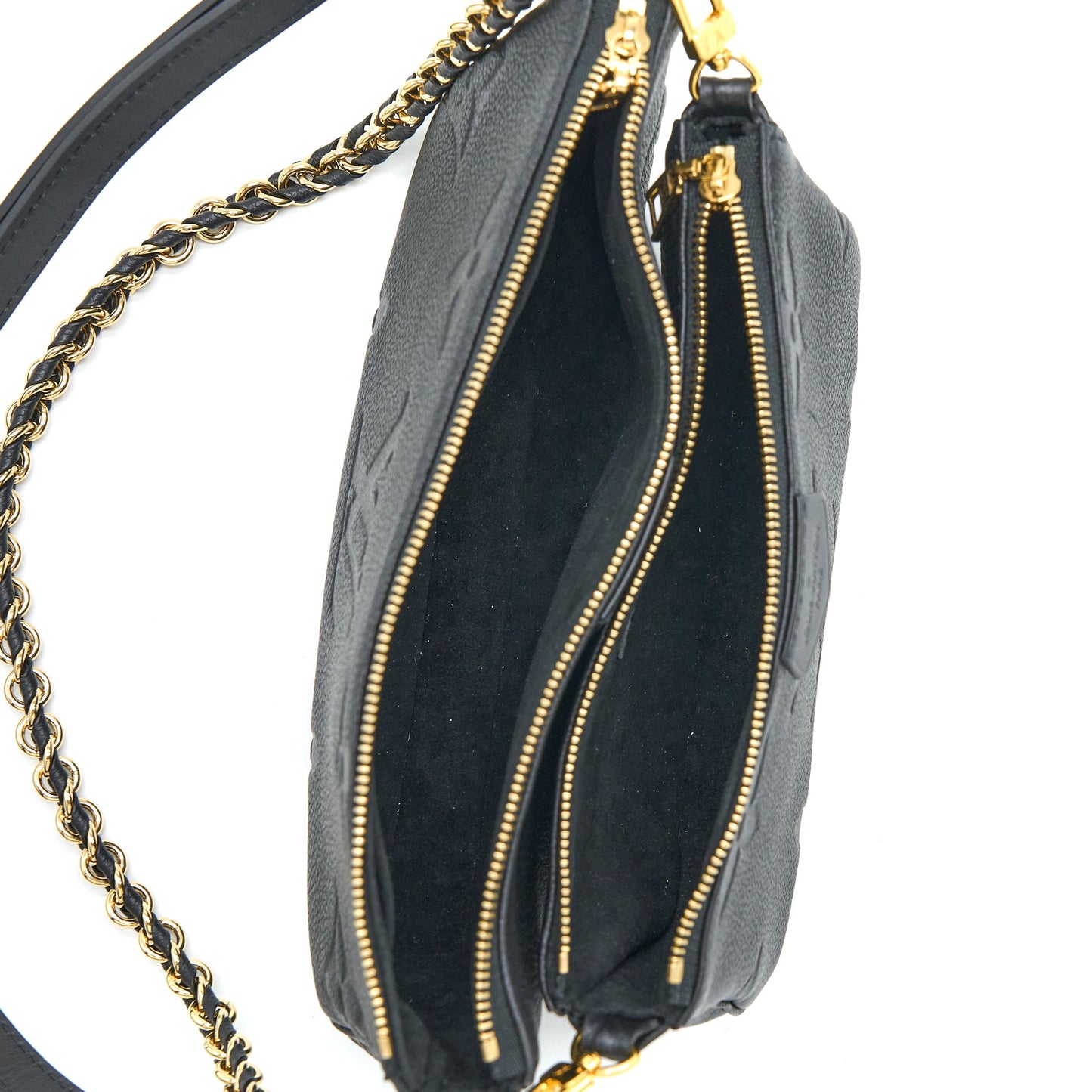 Louis Vuitton Multi Pochette Accessories Monogram Empriented Black (New Version)
