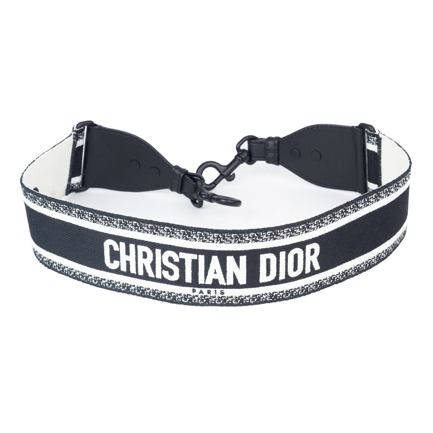 Dior Ultra Matte Shoulder Strap with Ring In Black