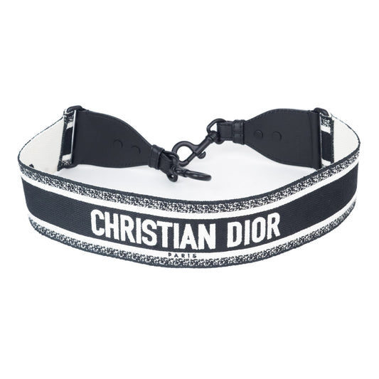 Dior Ultra Matte Shoulder Strap with Ring In Black