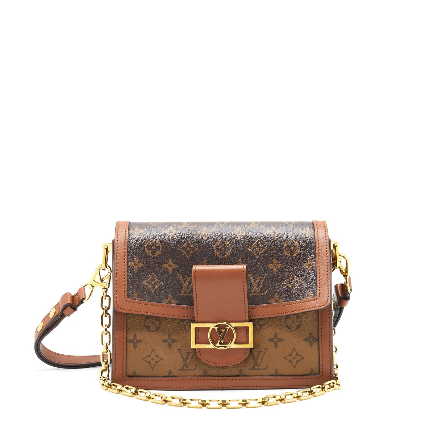 Louis Vuitton Dauphine Flap Purse Reverse Monogram