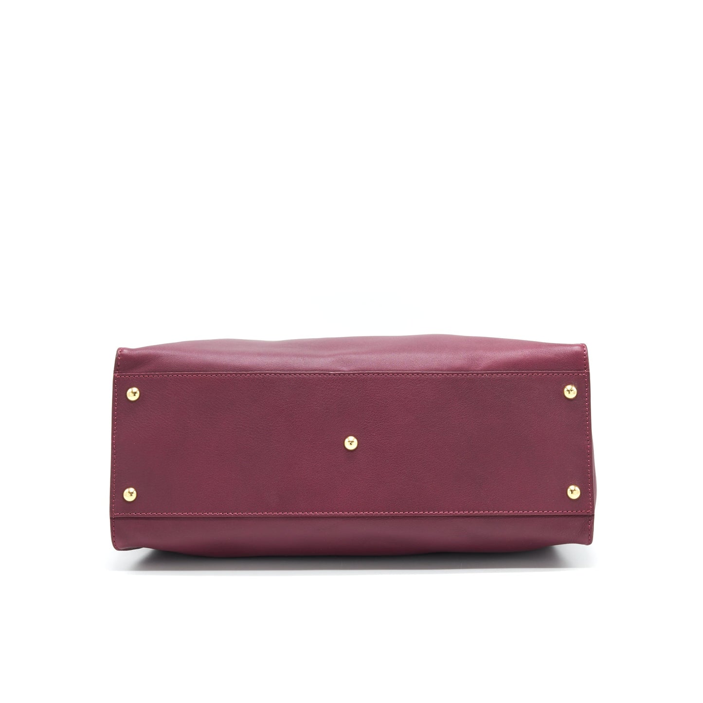 Fendi large Peekaboo Tote Purse Dark Red