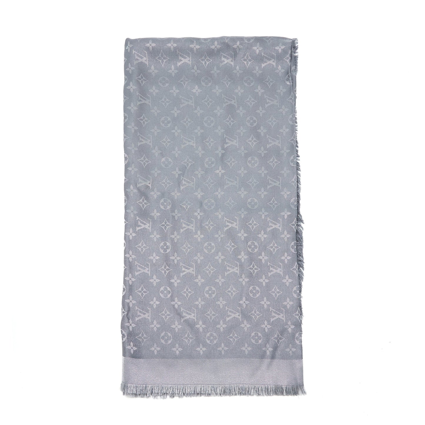Louis Vuitton shine Scarves Grey Monogram