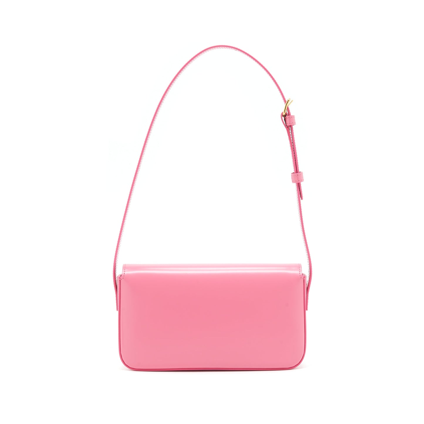 Celine Triomphe Mini Purse Calfskin Flamingo