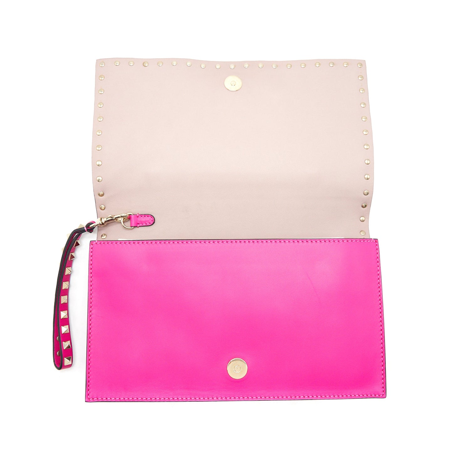 Valentino Rockstud Clutch Pink