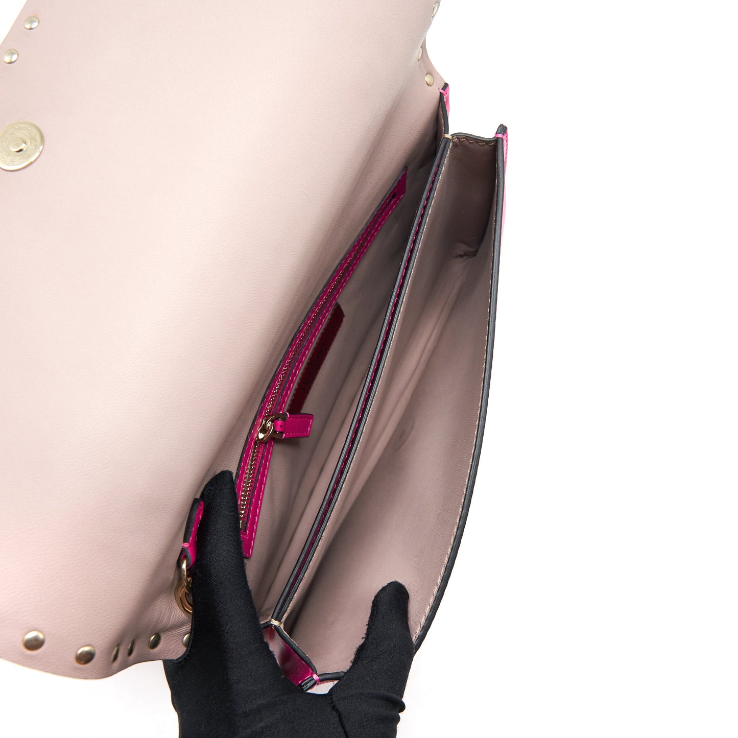 Valentino Rockstud Clutch Pink