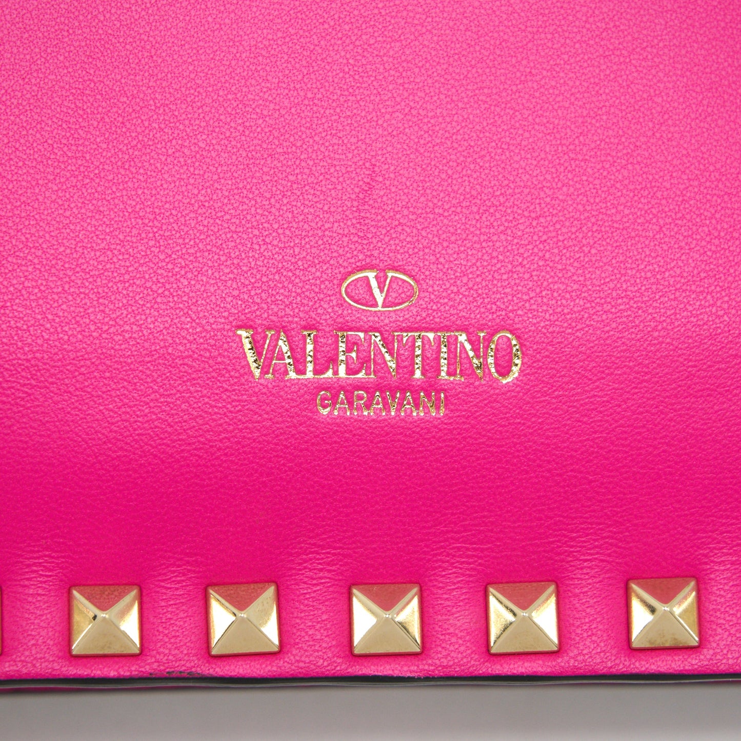 Valentino Rockstud Clutch Pink