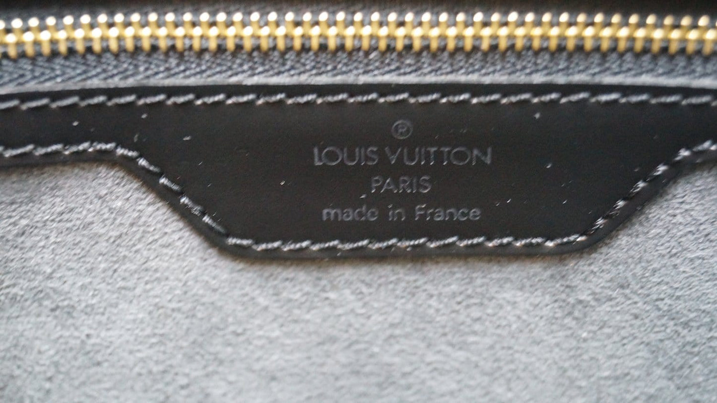 LOUIS VUITTON Black Epi Leather Duplex Shoulder Bag