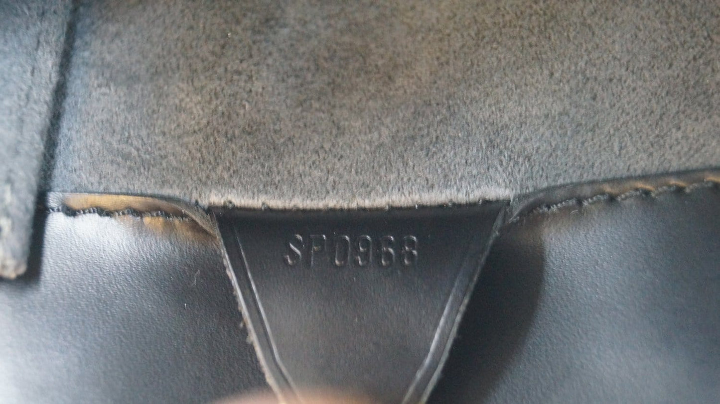 LOUIS VUITTON Black Epi Leather Duplex Shoulder Bag