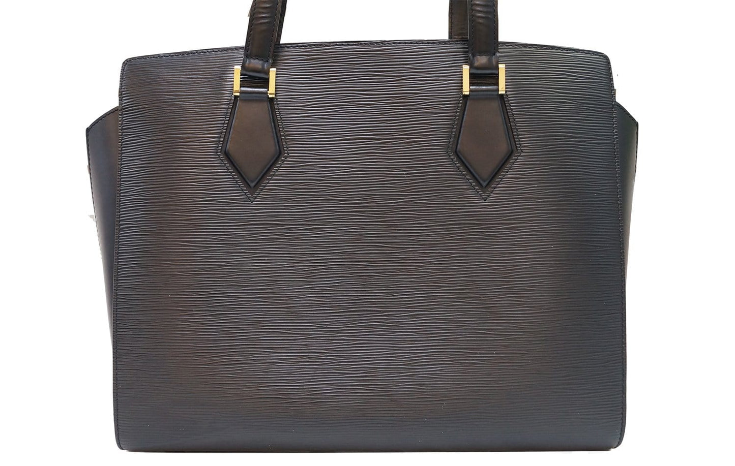 LOUIS VUITTON Black Epi Leather Duplex Shoulder Bag