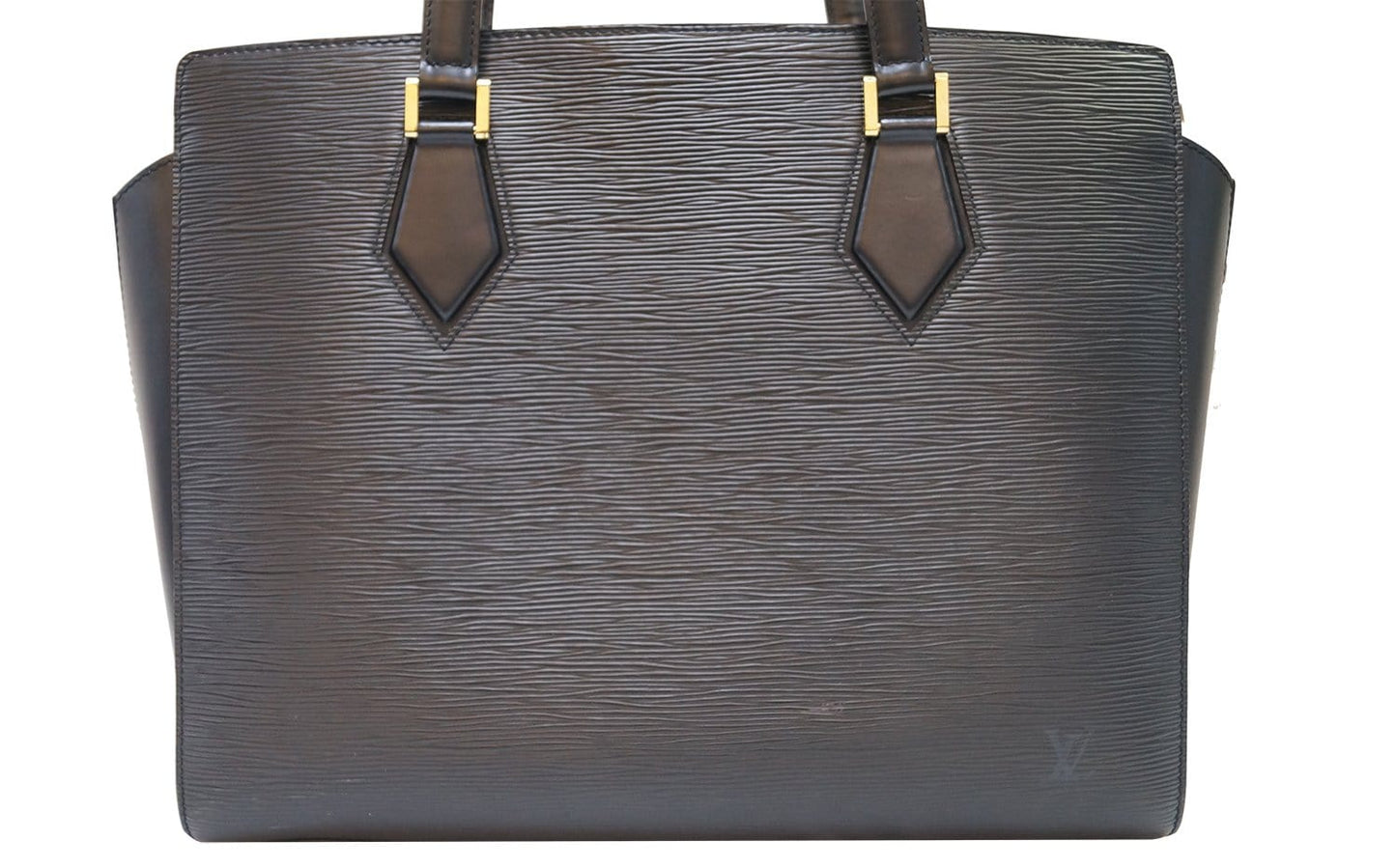 LOUIS VUITTON Black Epi Leather Duplex Shoulder Bag