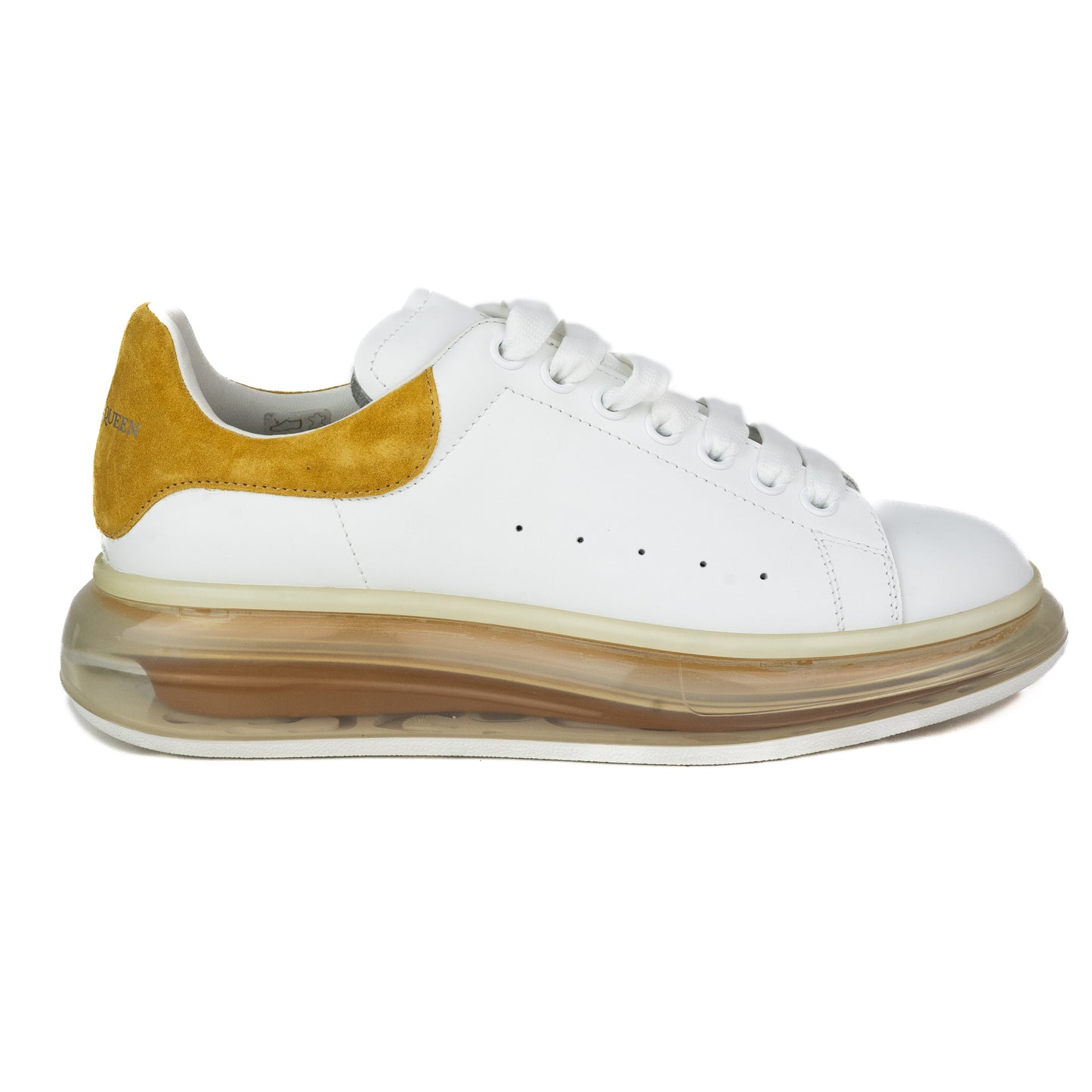 Alexander McQueen Oversized Sneakers in Clear and Yellow