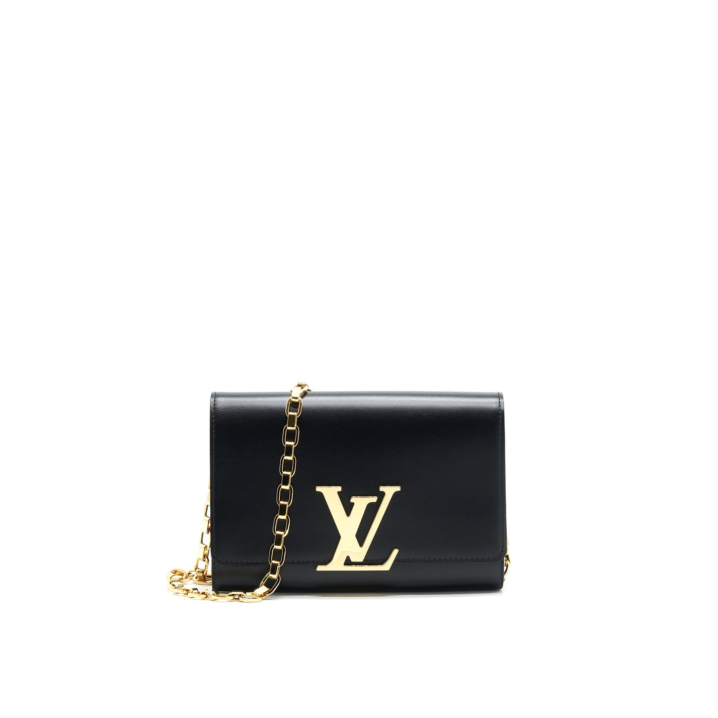 Louis Vuitton Louise Leather Purse in Noir