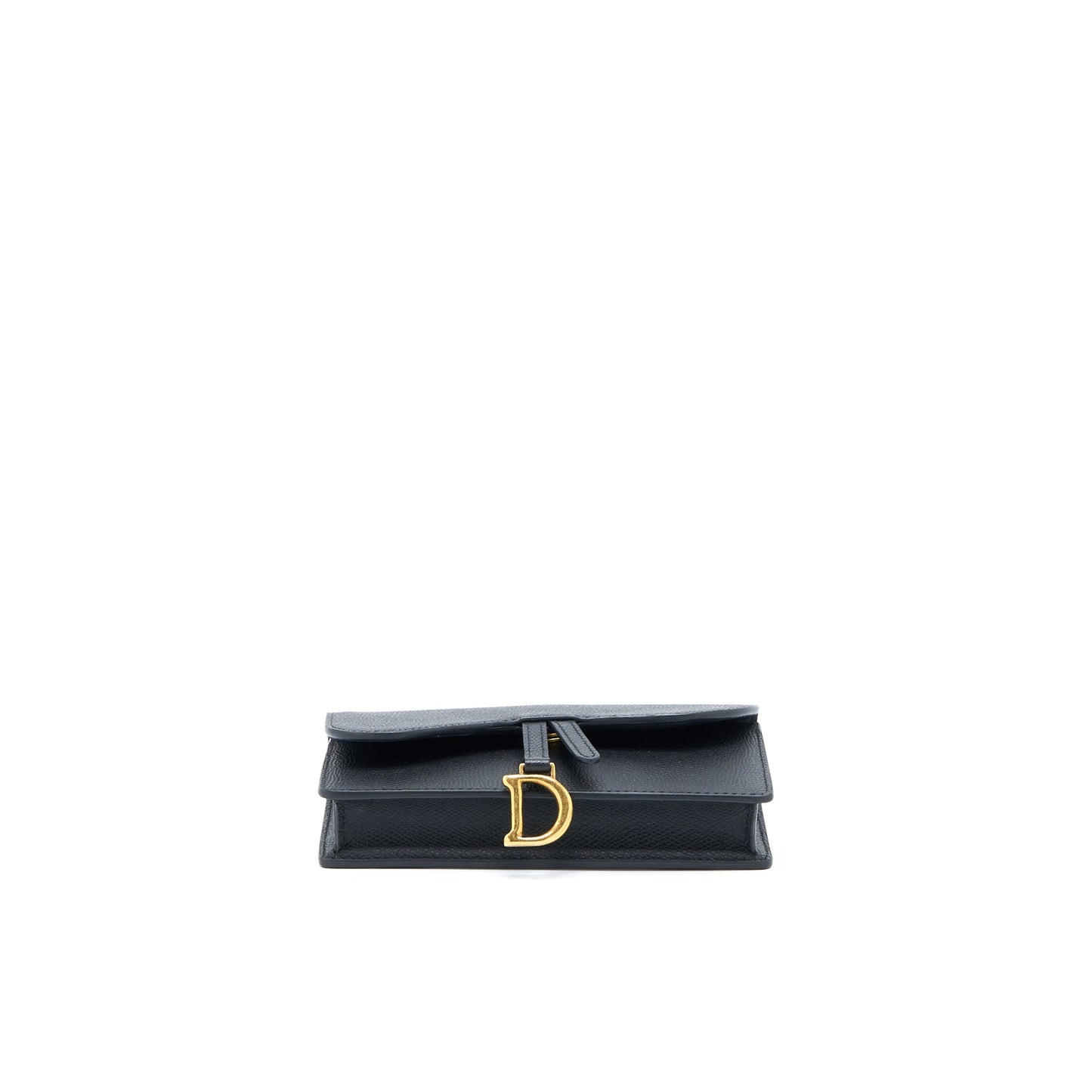 Dior Saddle Belt Pouch Grained Calfskin Black