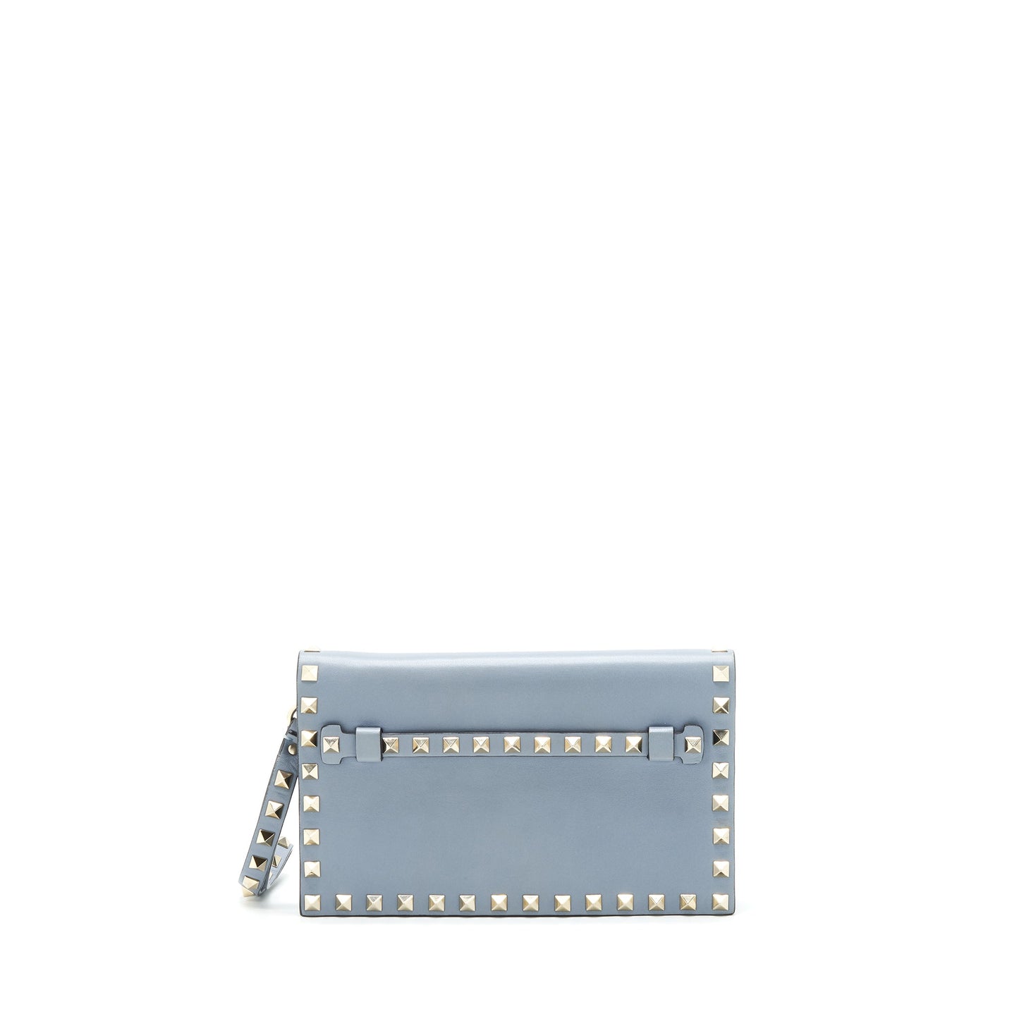 Valentino Rockstud small Clutch blue-grey