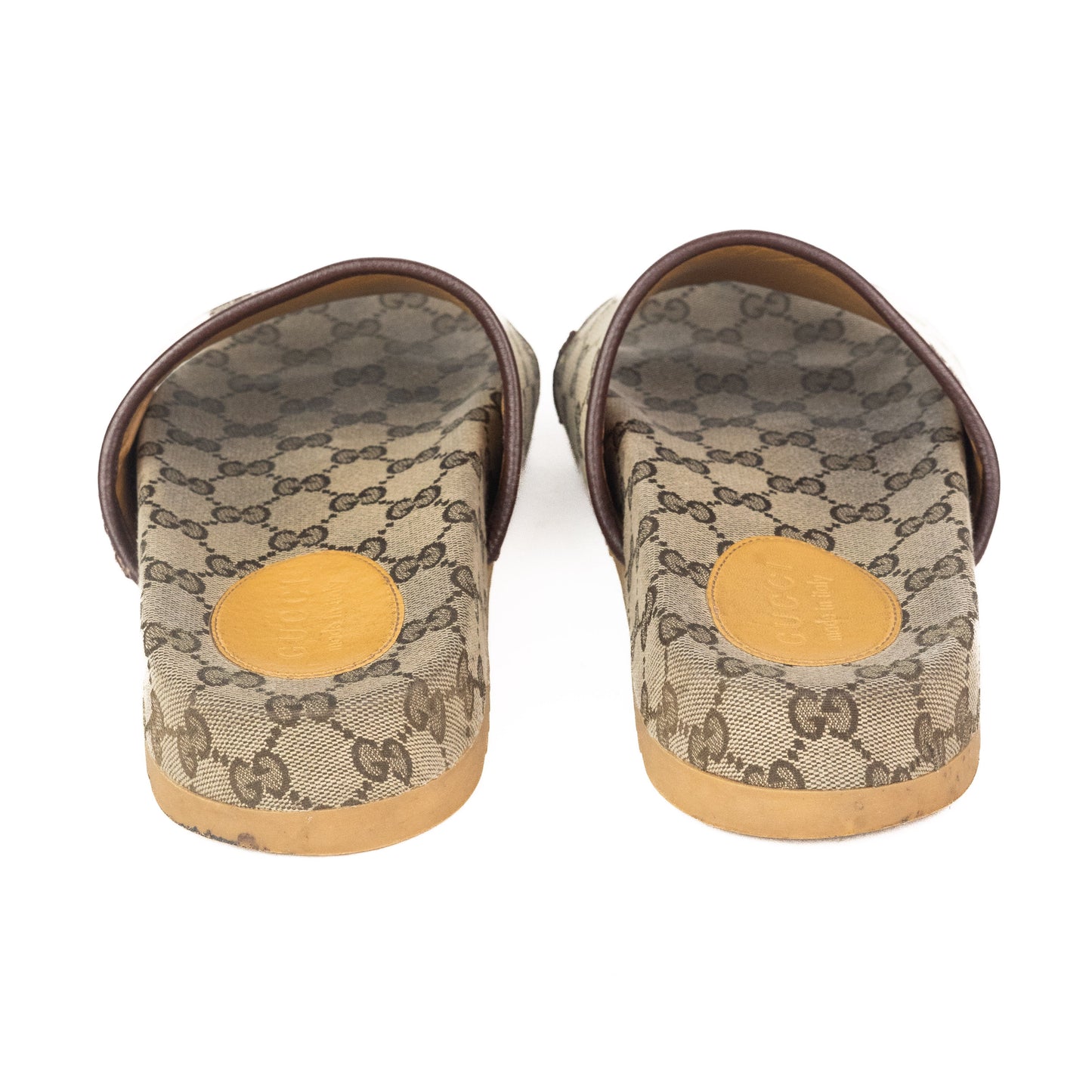 Gucci GG Canvas Slide Sandal in Beige