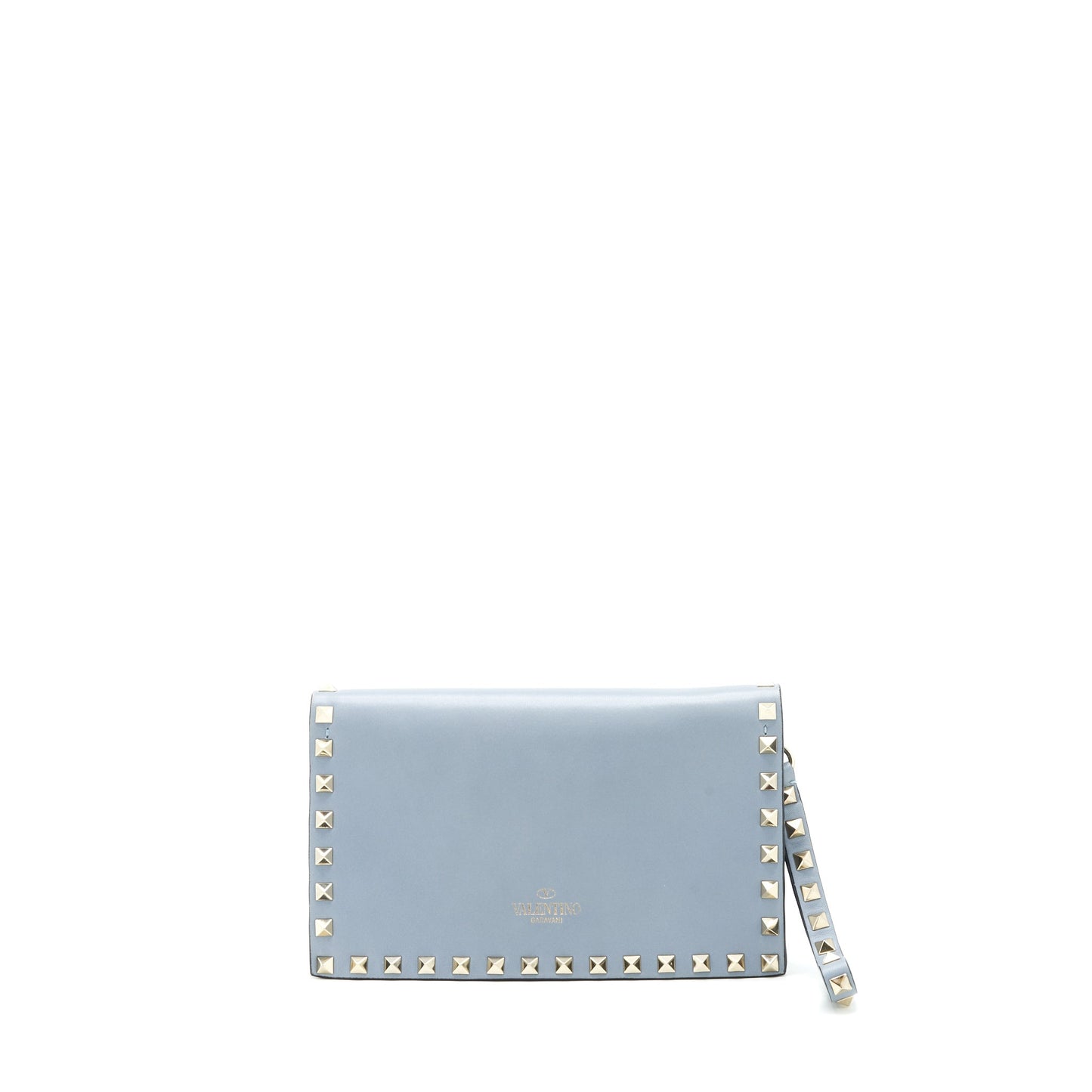 Valentino Rockstud small Clutch blue-grey