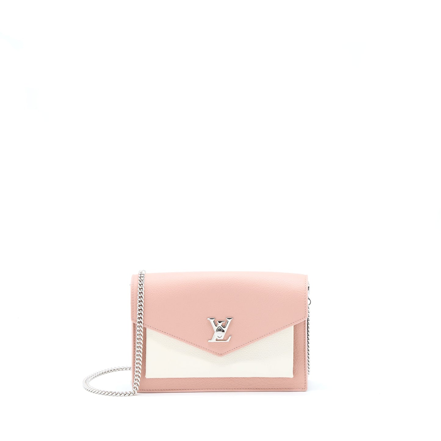 Louis Vuitton Mylockme Chain Pochette Calfskin Pink
