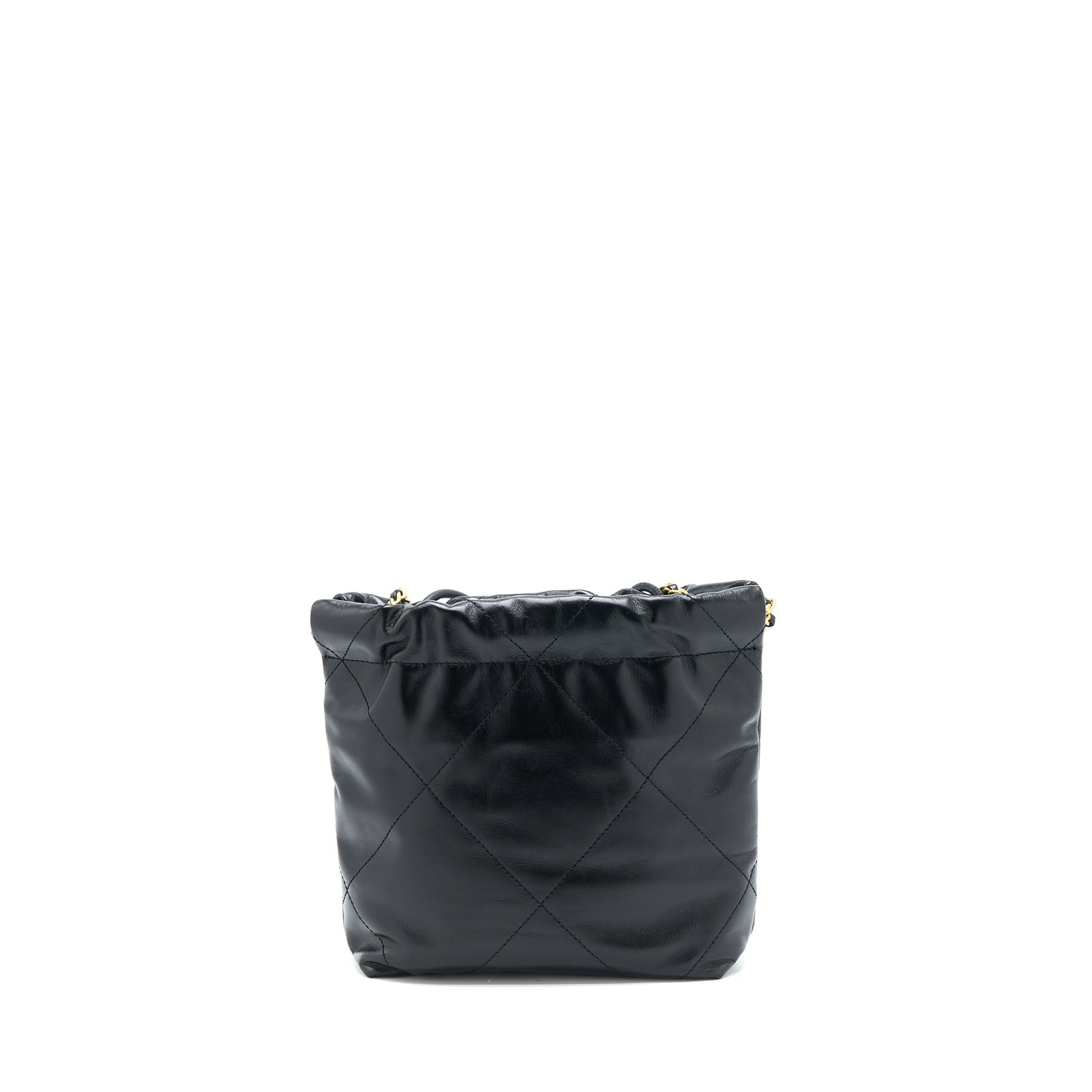 Chanel Mini 22 Bag Shiny Calfskin Black GHW (Microchip)
