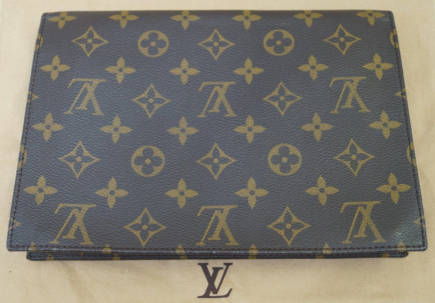 LOUIS VUITTON Monogram Canvas Pochette Rabat Clutch Bag