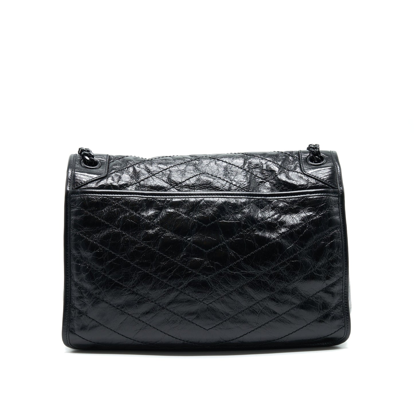 Saint Laurent Niki Large Purse In Black and Black Hardware