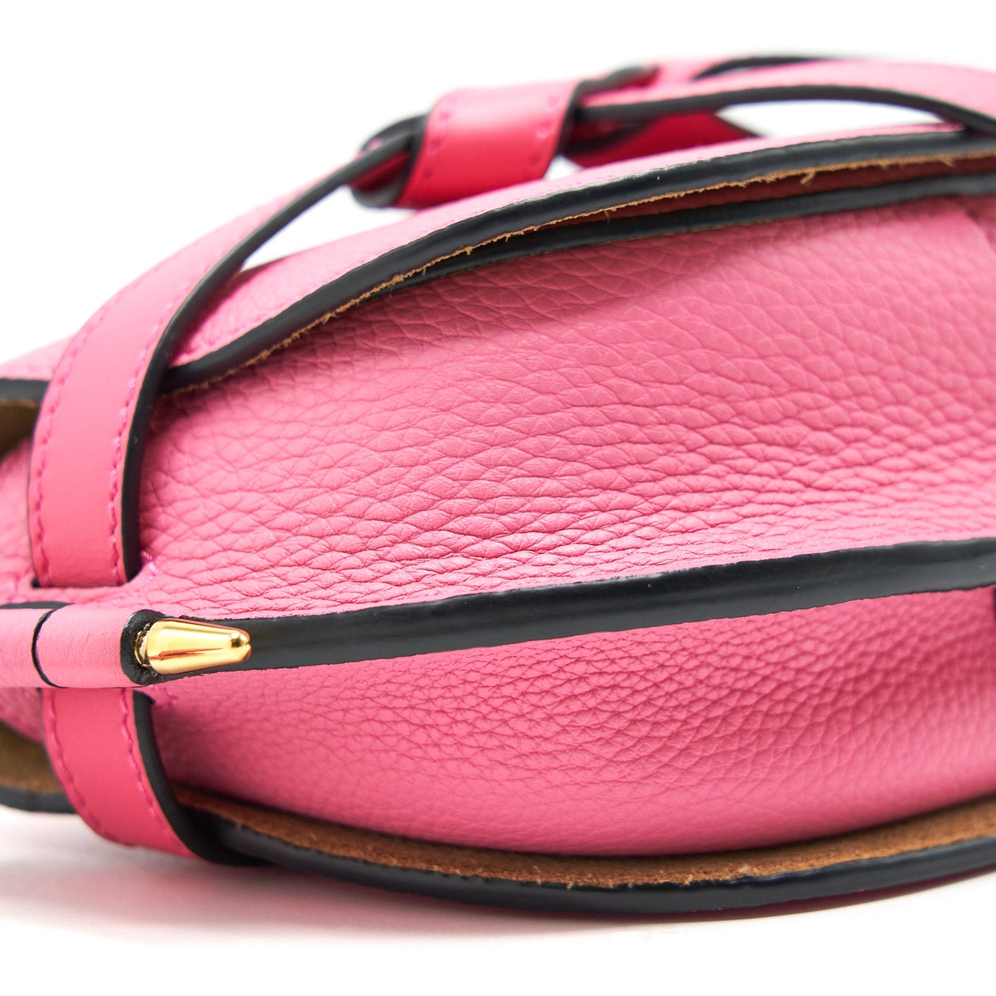 LOEWE GATE MINI LEATHER BELT BAG PINK