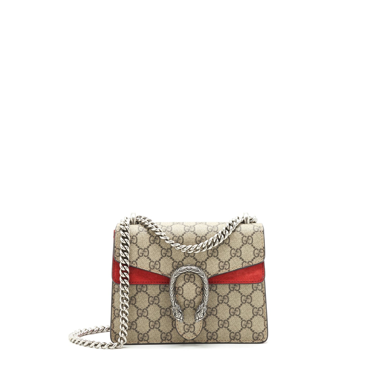 Gucci mini Dionysus Red Suede Crossbody Purse