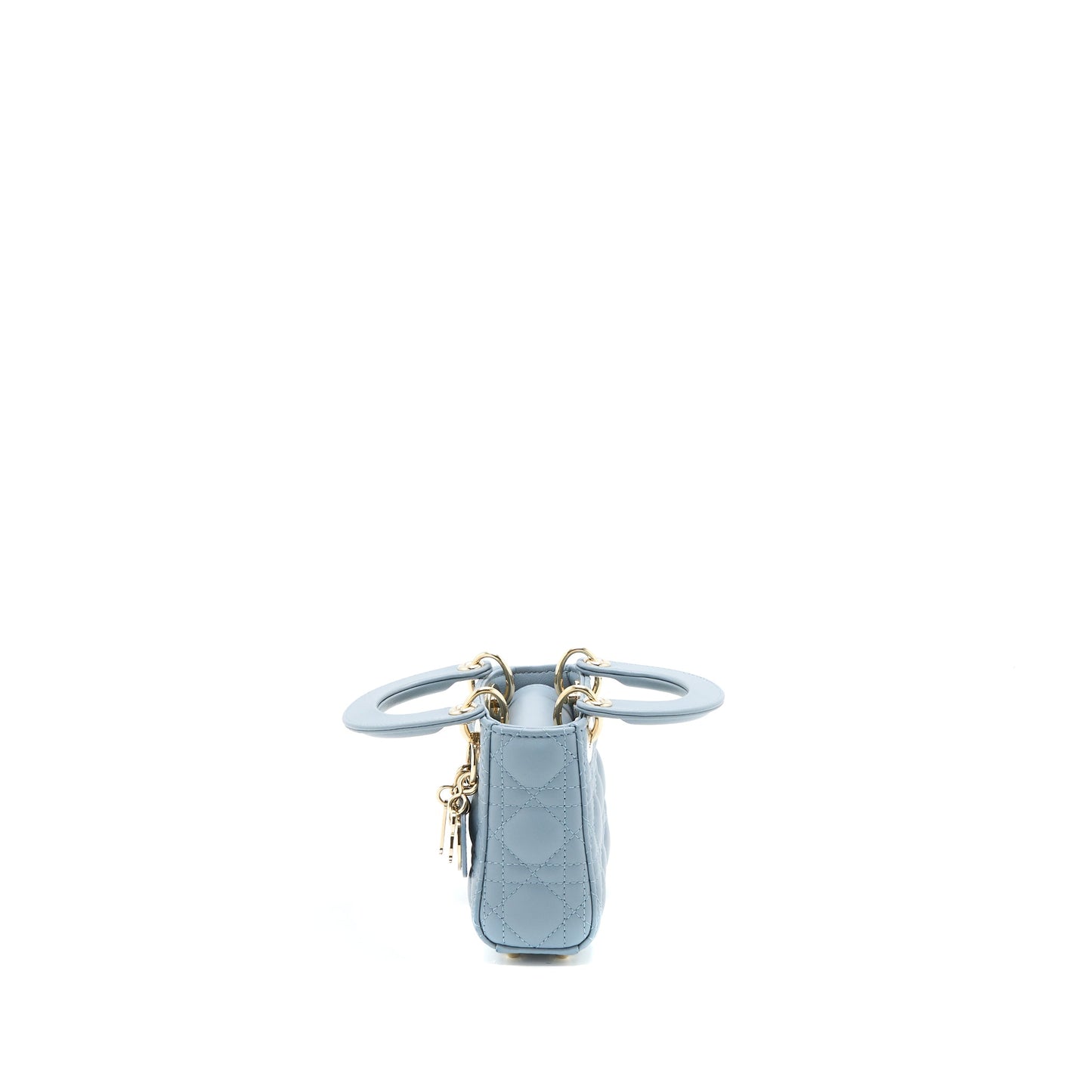 Dior Micro Lady Dior Purse Cannage Lambskin Cloud Blue