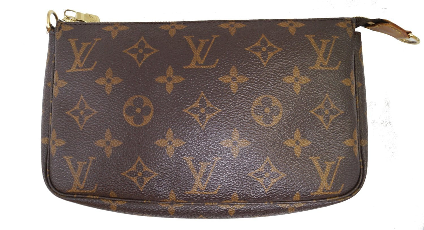LOUIS VUITTON Monogram Canvas Pochette Accessoires Long Shoulder Pouch