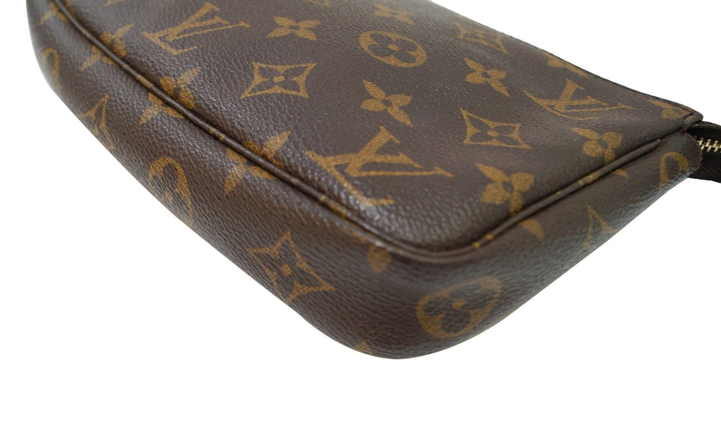LOUIS VUITTON Monogram Canvas Pochette Accessoires Long Shoulder Pouch