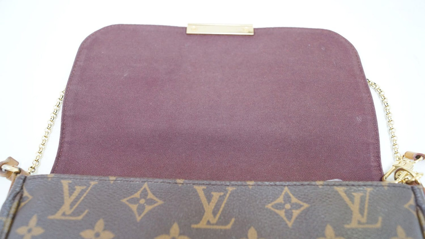 LOUIS VUITTON Monogram Canvas Favorite MM Crossbody Bag