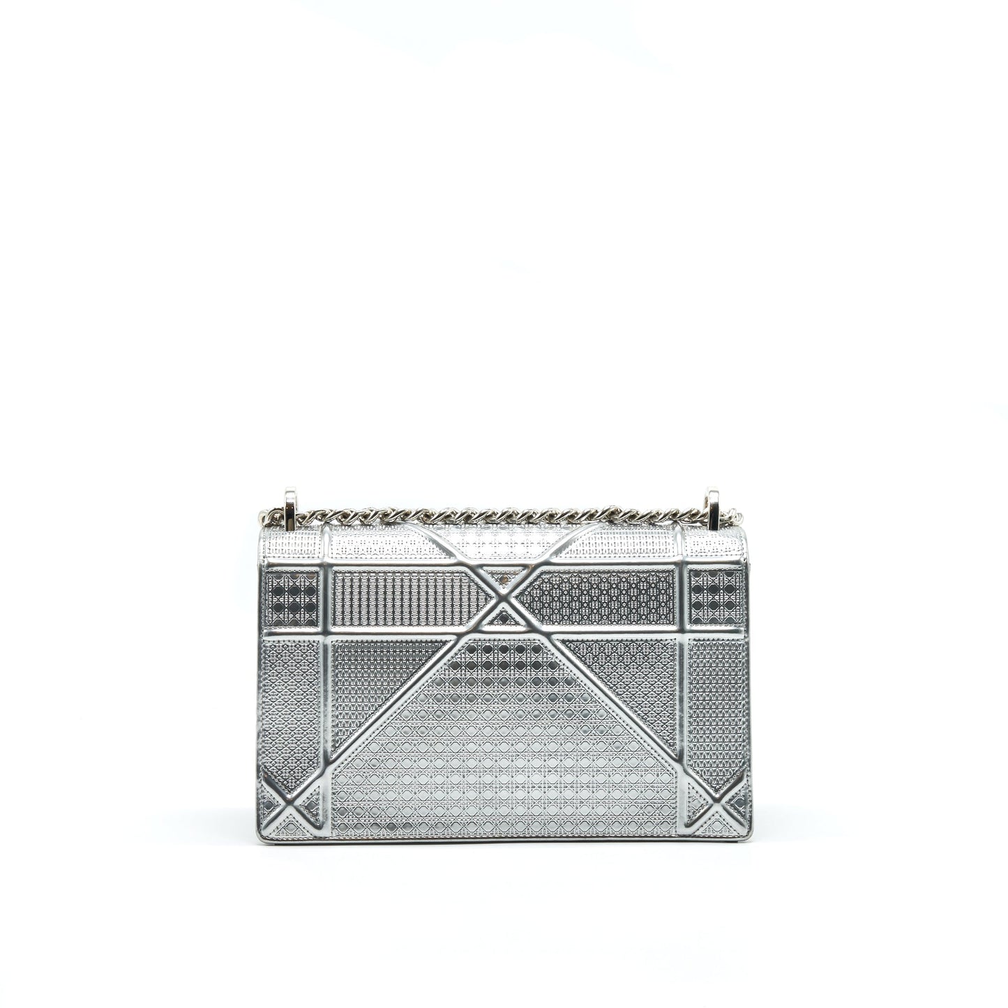 CHRISTIAN DIORAMA MEDIUM METALLIC SILVER