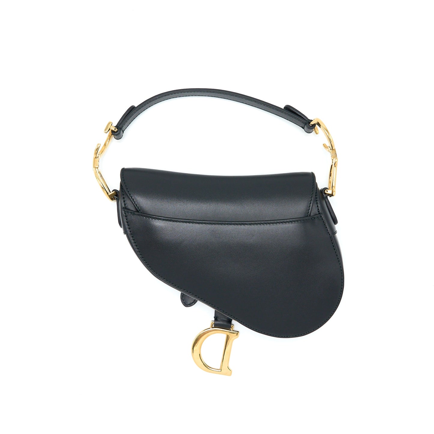 Dior Mini Saddle Purse Calfskin Black