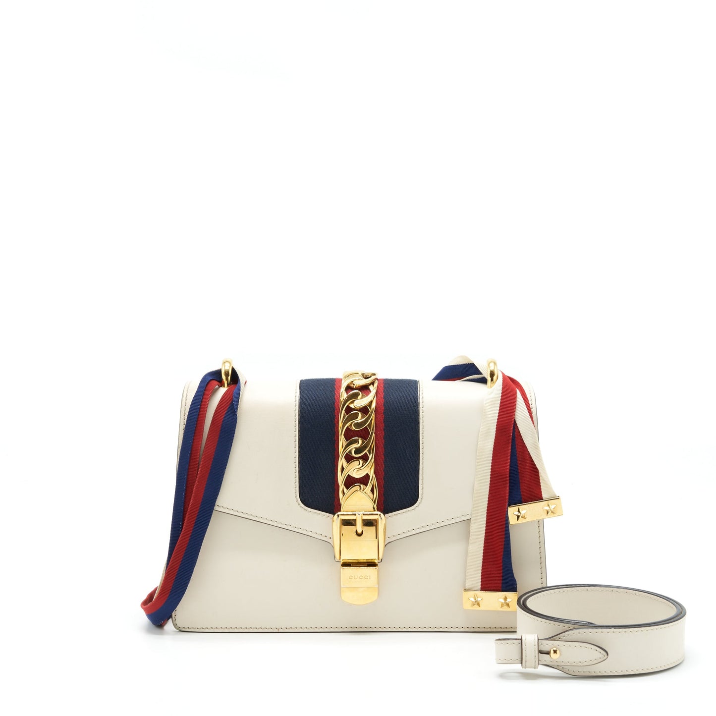 Gucci Small Sylvie Purse White