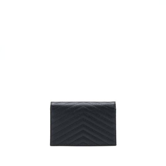 Saint Laurent/ Envelop Chain Wallet Caviar Black