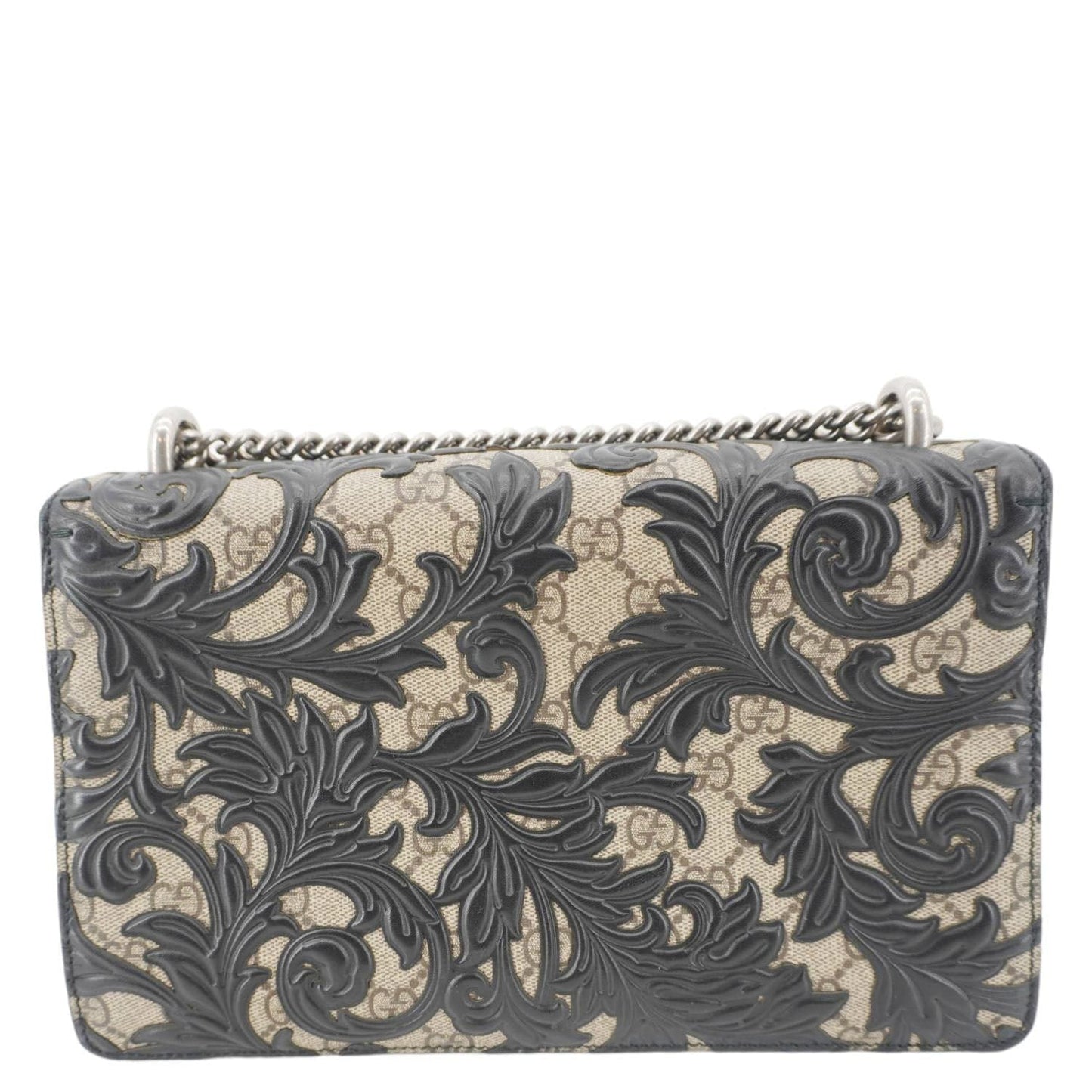 GUCCI Arabesque Small Dionysus GG Supreme Canvas Shoulder Bag Black 400249
