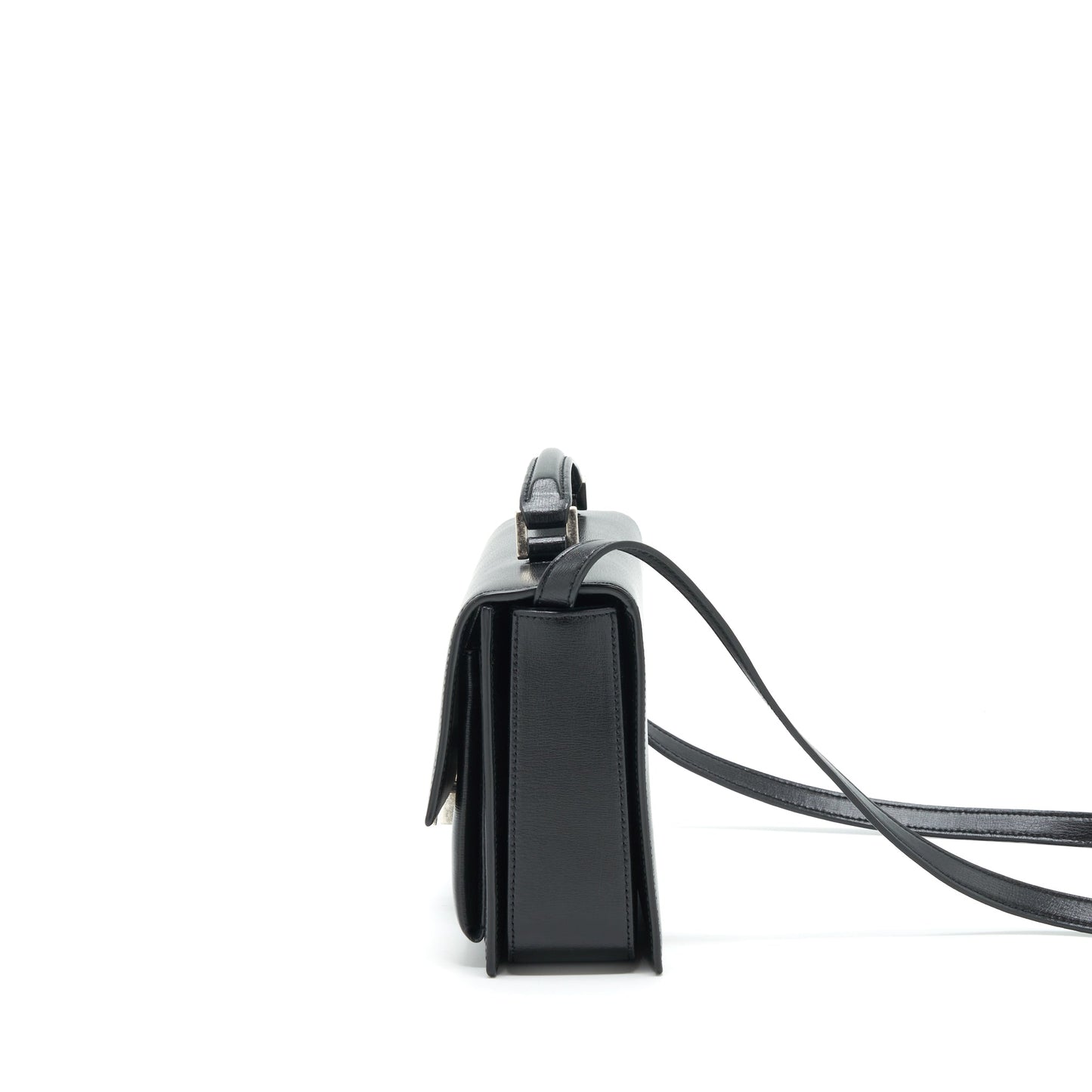 Saint Laurent/ Bellachasse Calfskin Black Ruthenium Sliver Hardware