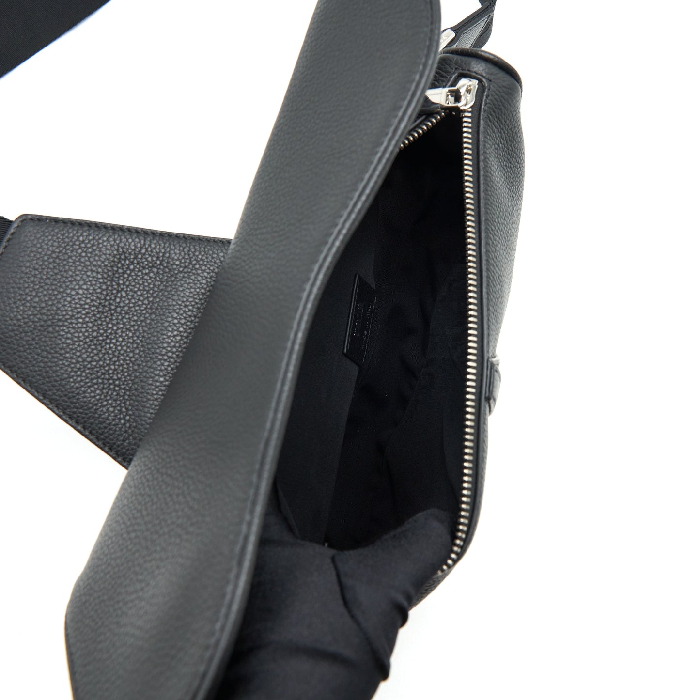 Dior Saddle Purse Grained Calfskin Black